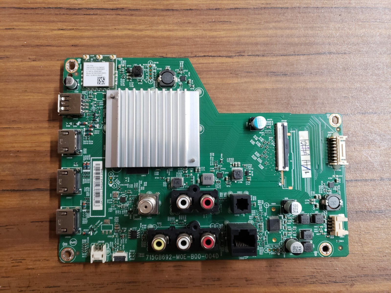 70" VIZIO Main LED/LCD TV 	V705-J01 MAIN BOARD 756TXLCB02K06