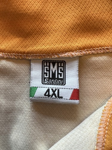 Santini Cycle Jersey Molteni Arcore | Men's | Orange/Black | XL | - Picture 4 of 8