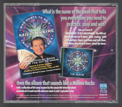 Who Wants to Be a Millionaire CD-ROM: 2nd Edition (Windows/Mac, 2000) - Tested - Picture 2 of 6