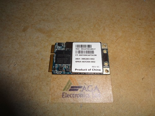 HP Compaq NX6310 / NC6320 / NX6325 Laptop Wireless WiFi Karte. SPS: 407254-002