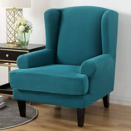 Wing Chair Cover Sloping King Back Armchair Covers Armchair Slipcover Slipcovers - Afbeelding 1 van 39