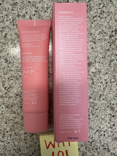 YENSA PINK LOTUS Peptide Renewal Face Cream 8 ESSENCE 1.7oz/50mL SEALED $48 Full - Foto 14 di 18
