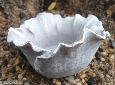  Latex flower candle holder mold plaster concrete casting mould 3.25'' W x 1.75'' 