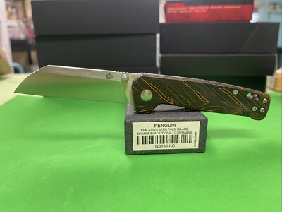 QSP Penguin Pocket Knife Plain Edge S35VN Blade