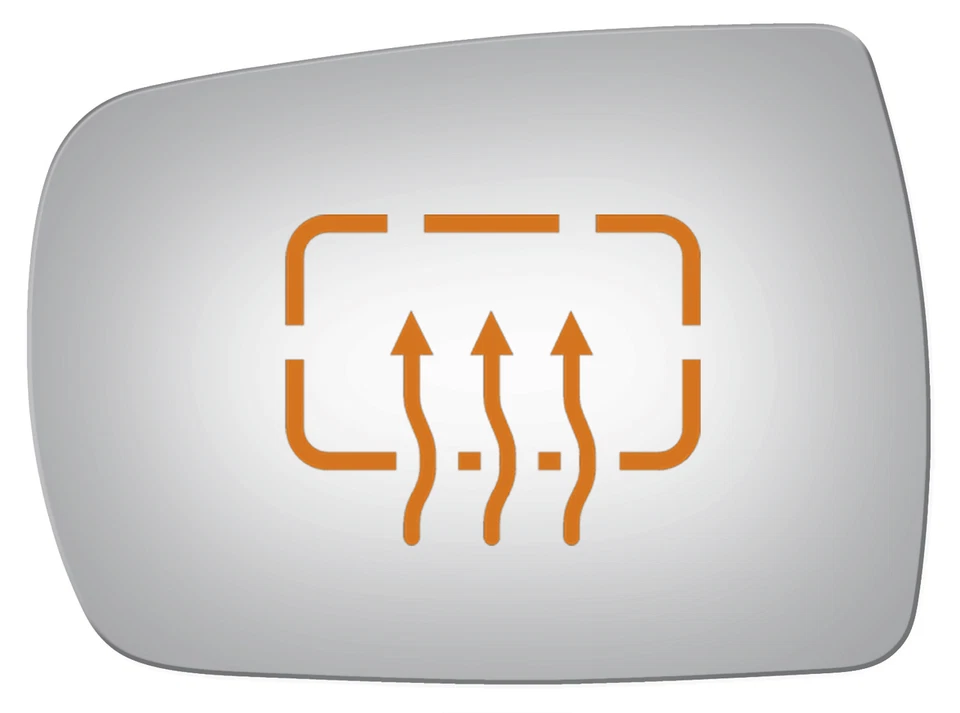 New Flat Left Replacement Mirror For 07-08 Hyundai Entourage W/O Backing Plate - Image 2 of 4