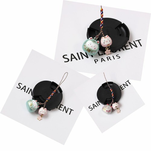 Holder Keyring Lucky Cat Keychain Sakura Cat Phone Strap Mobile Phone Lanyards - 第 5/14 張圖片