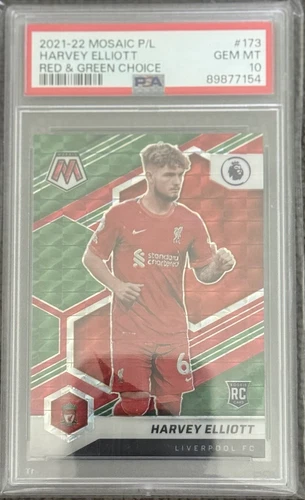 2021 Mosaic Harvey Elliott RC Choice Red Green PSA 10