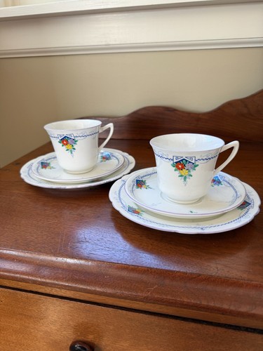 Shelley Bone China tea for two/ Seconds Ware floral pattern number 2123 - Picture 1 of 8