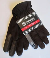 NEW Isotoner Men's SmarTouch Tech THERMAflex Sueded Gloves, Size M - Brown $55 
