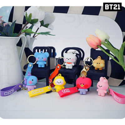 BTS BT21 Official Authentic Goods Figure Strap Keyring minini Ver