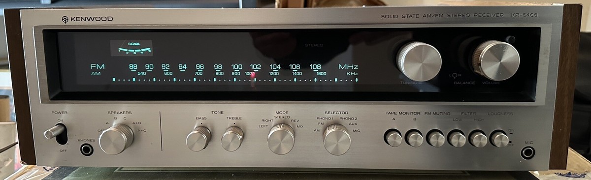 KENWOODts570M中古品 VINTAGE KENWOOD 1975 KR-5400 AM FM RECEIVER AMPLIFIER | eBay