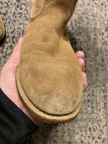 Men's Brown Leather IRON AGE Steel Toe Work Boots Size 9 D Slip On - Picture 14 of 24