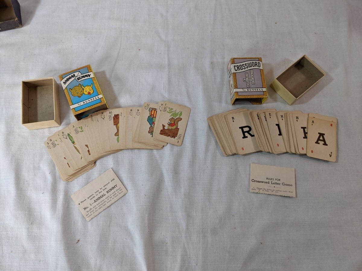Vintage Library of Games by Russell - Complete Set of 6 Big Vintage Library of Games by Russell - Complete Set of 6 Big