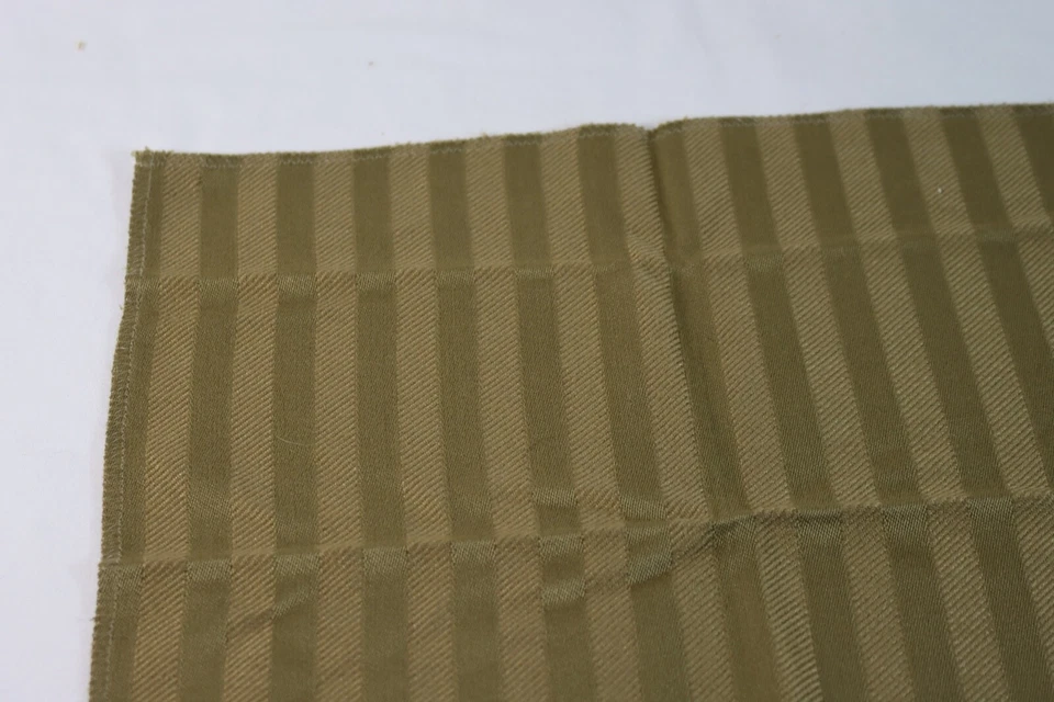 Vintage Designer Fabric Upholstery Sample LEE JOFA Bray Stripe Moss Green 12"SQ - Image 3 of 4