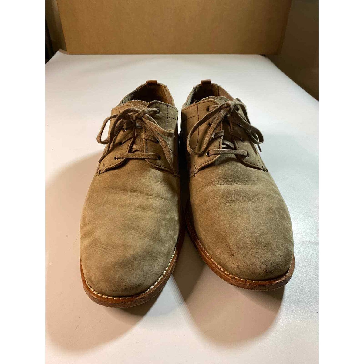 Cole Haan Suede Brown Oxfords Dress Shoes Men display picture 3