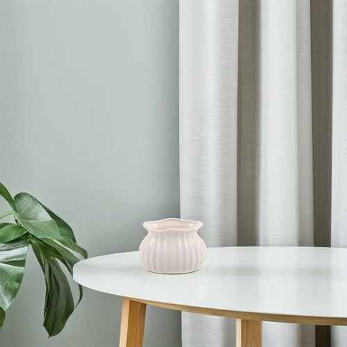 Keramik Vase Ornamente für Deko weiß modern Schreibtisch Gesteck Dekoration - Bild 6 von 12