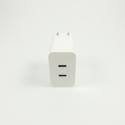 Chargeur mural rapide MOPHIE SPEEDPORT 45W 2 ports USB-C GaN - Blanc - Photo 2 sur 10