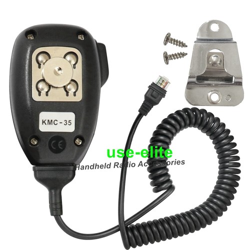 KMC-35 Handheld Wired Microphone 8 Pin For Two Way Mobile Radio With Bracket - Zdjęcie 3 z 6