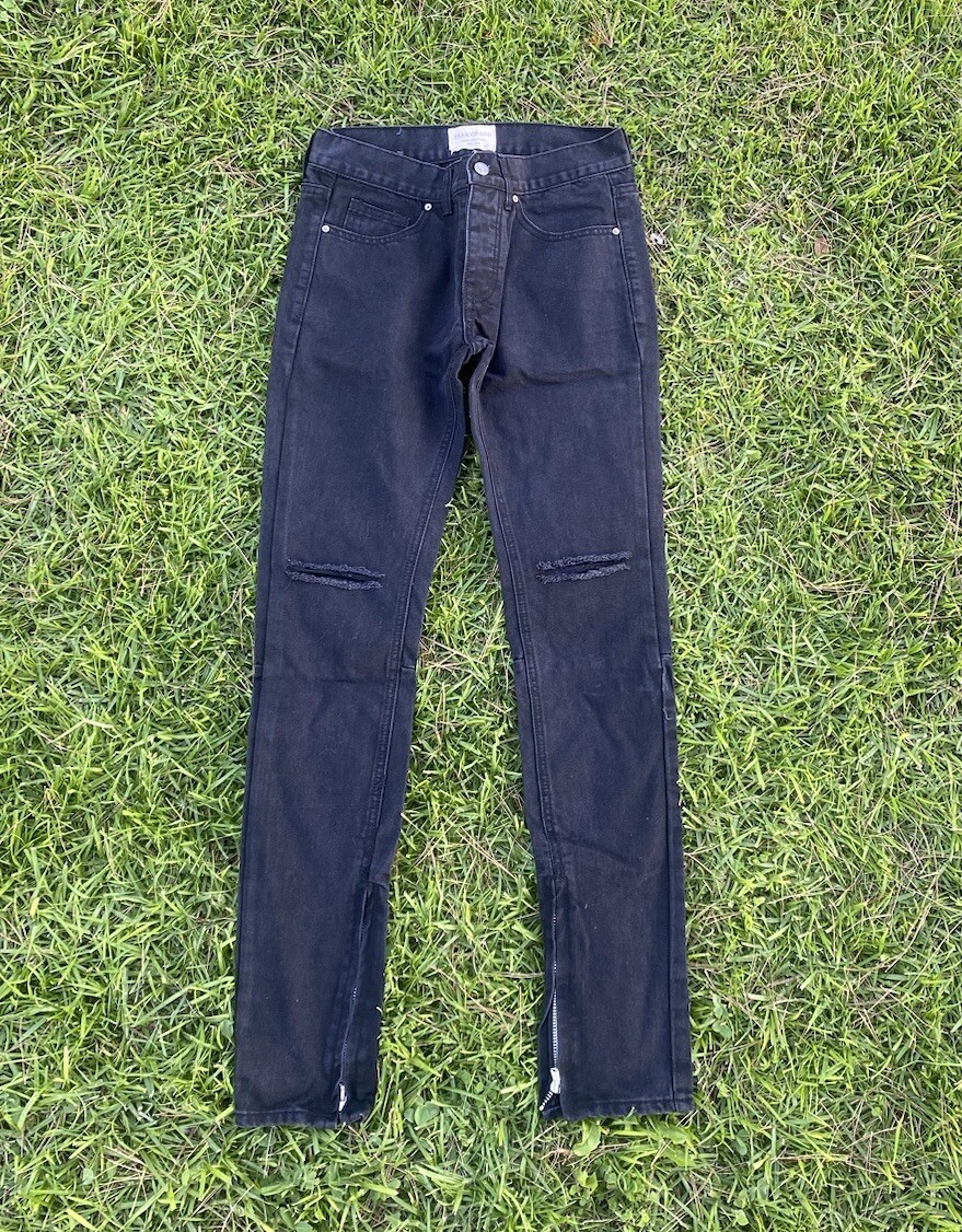 Fear Of God Fourth Collection Skinny Jeans - Black Denim Fear Of God Fourth Collection Skinny Jeans - Black Denim
