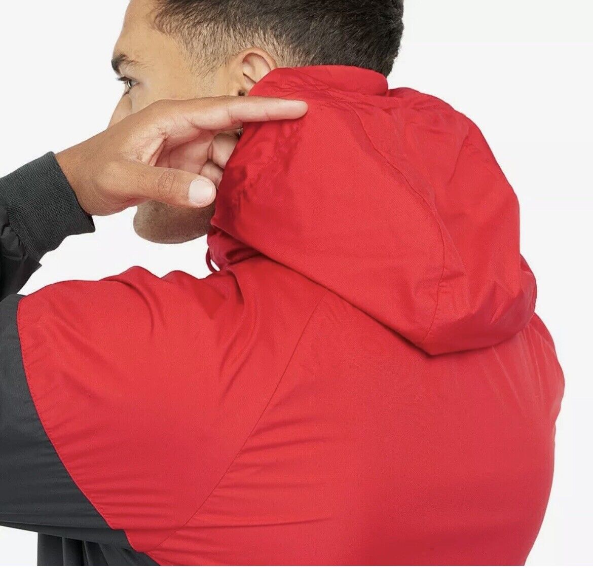 Nike Liverpool FC Football Windrunner Jacket Black Red Nike Liverpool FC Football Windrunner Jacket Black Red