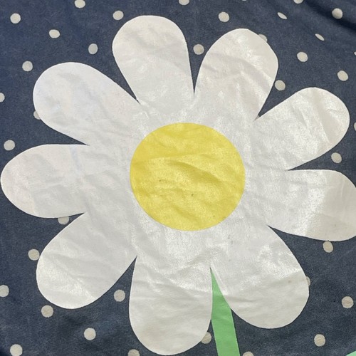 Gymboree Polka Dot Hooded Raincoat Girls Size 7 Hook and Loop Cotton Floral Blue - Picture 7 of 12