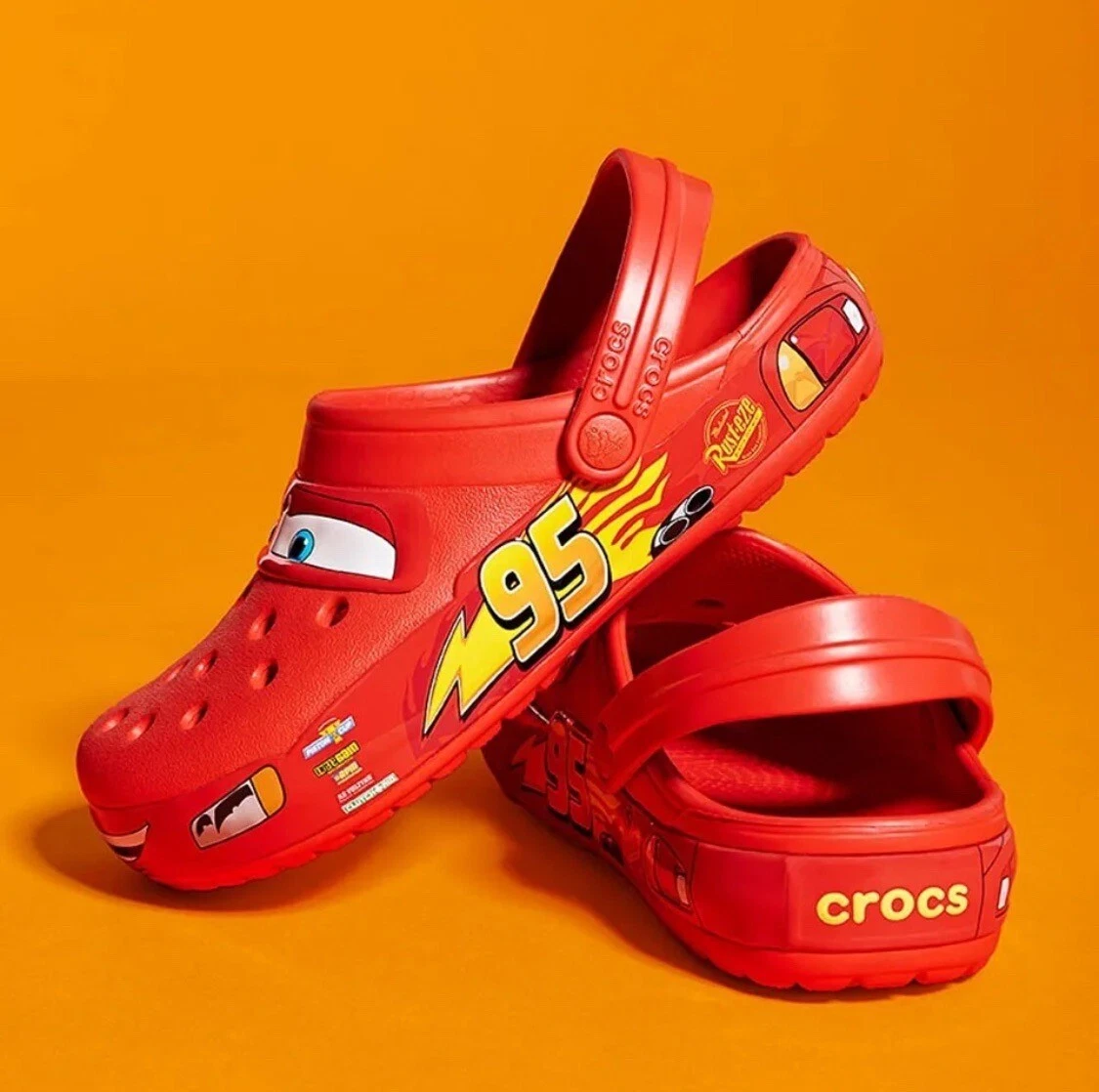 Crocs Lightning McQueen Light Up Men s Size 13 Disney Pixar Cars Limited Edition
