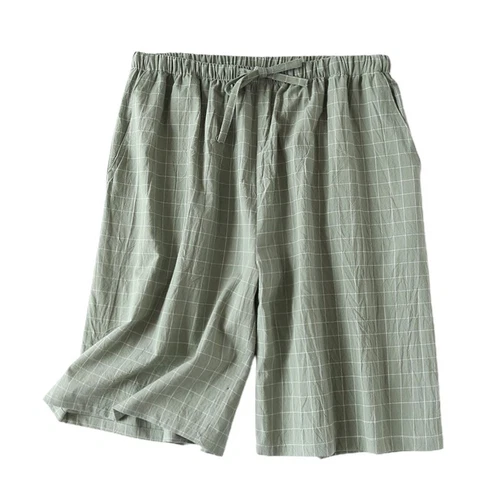 Men's Plaid Sleep Shorts Soft Comfy Drawstring Pockets Cotton Pj Pajama Bottoms - Picture 11 of 24