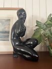 Chalkware Nude Sculpture | mid century modern Alexander Backer Molded chalkware