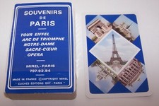 JEU 52 CARTES SOUVENIRS de PARIS TOUR EIFFEL NOTRE-DAME SACRE-COEUR OPERA NEUF