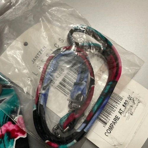 Nuevo con etiquetas Traje de baño Jantzen Halter Control de barriga de una pieza para mujer talla 12 Flora tropical Foto 2 de 4