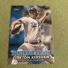 2022 Topps Welcome to the Show #WTTS-22 Clayton Kershaw Insert LA Dodgers