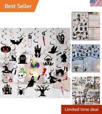 Halloween Party Decorations - 60PCS Creepy Swirls  Cutouts for All Ages