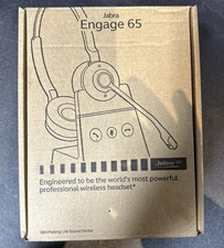 JABRA Engage 65 Wireless Pro Headset WHB051BS 9559-553-125 Pre owned