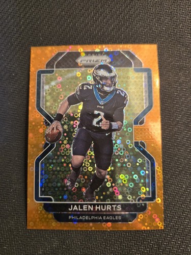 2021 Panini Prizm - Jalen Hurts #221 Orange Disco Prizm
