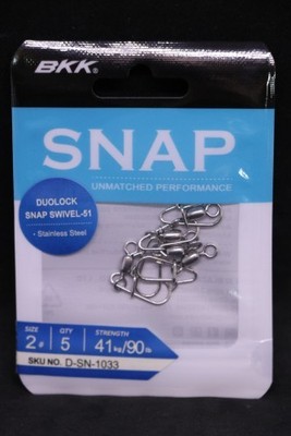 BKK Duolock Snap Swivel-51 - Size 2 - Stainless Steel 90lb - 41kg Rating
