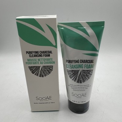 SOOAE Purifying Charcoal Cleansing  Foam Chamomile & Honey 6.09 Fl Oz
