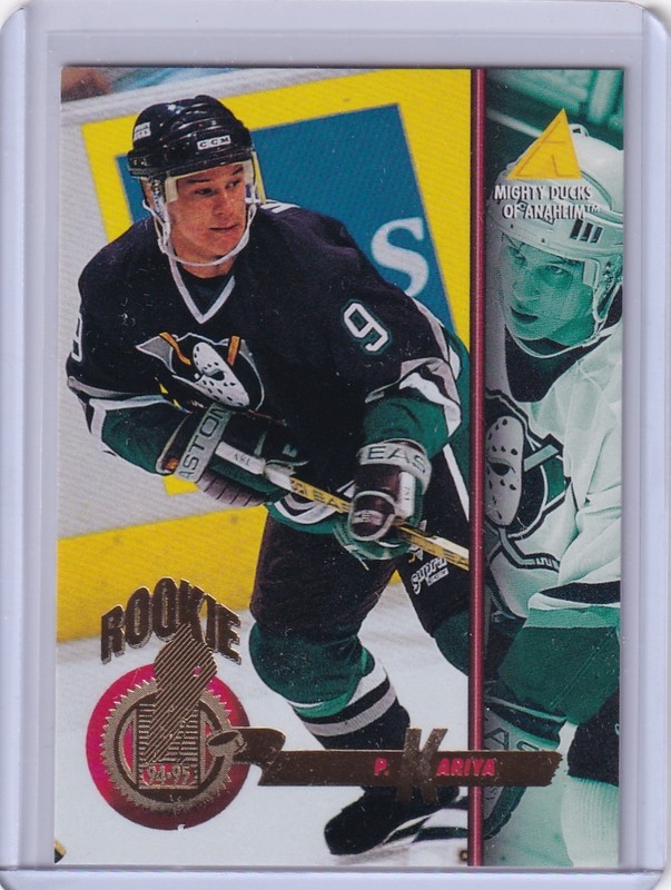 Paul Kariya 1994-95 Pinnacle Rink Collection #265 RC Anaheim Mighty Ducks