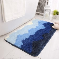Tapis de Bain Antiderapant Tapis Salle de Bain Moelleux Tapis - 40x60cm Bleue