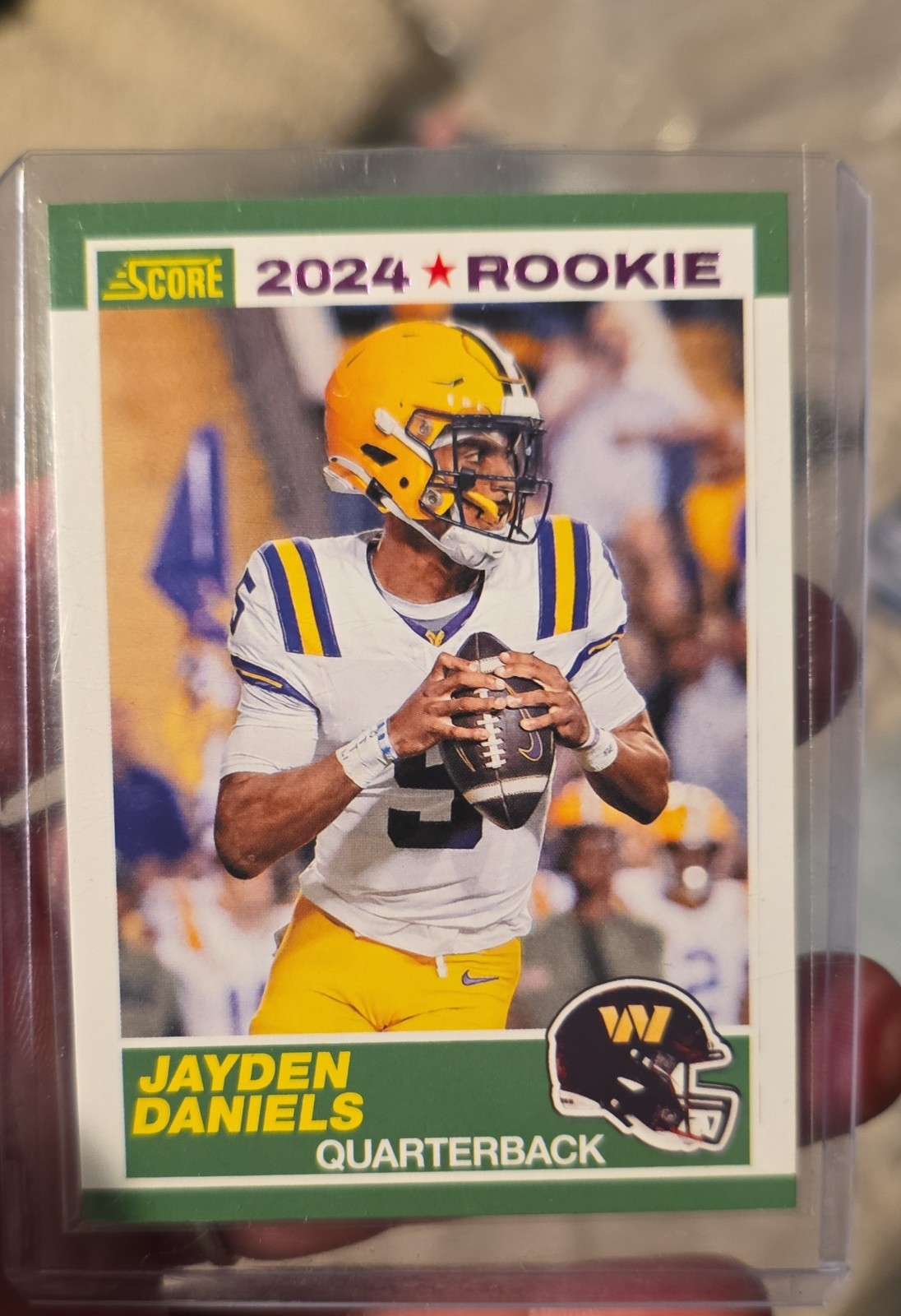 2024 Score - 35th Anniversary Rookie Jayden Daniels purple #2 (RC)