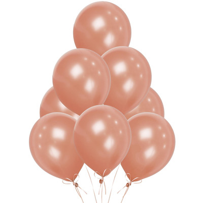 100 Stück Rosegold Luftballons Uni Latex Helium Qualität Party Geburtstag Hochzeit 12''