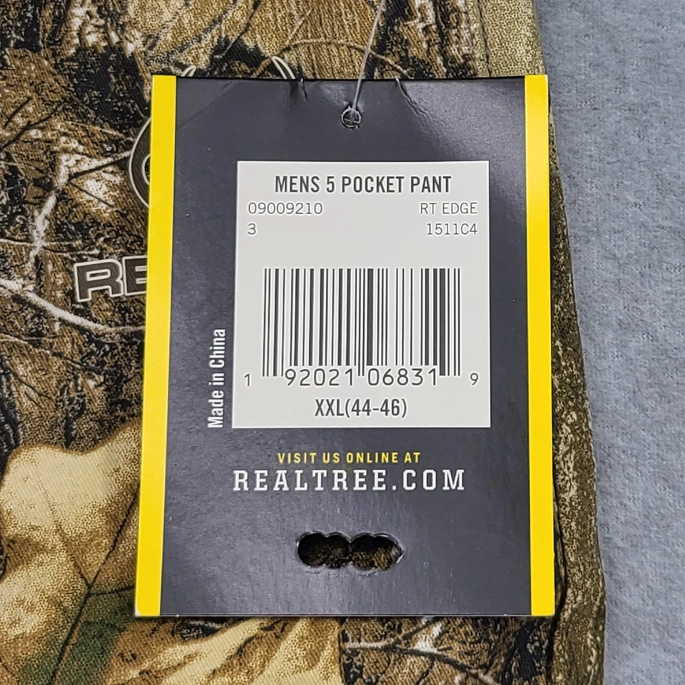Realtree Edge Hunting Pant Men 2XL 44 46 Brown Fall Leaves Camo 5 Pocket Stretch - Image 4 of 4
