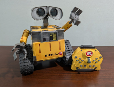 Disney Pixar WALL-E U-Command Remote Control Robot Thinkway Toys TESTED WORKS