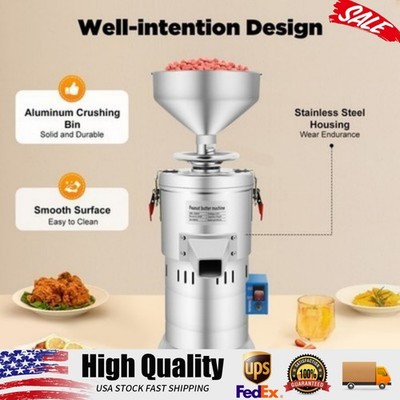 1100W Electric Grain Grinder Sesame Sauce Peanut Butter Machine 2850 r/min 110V
