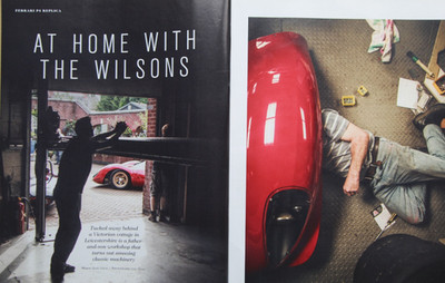 Original 2014 OCTANE extracted article: FERRARI P4 RECREATION, with the Wilsons