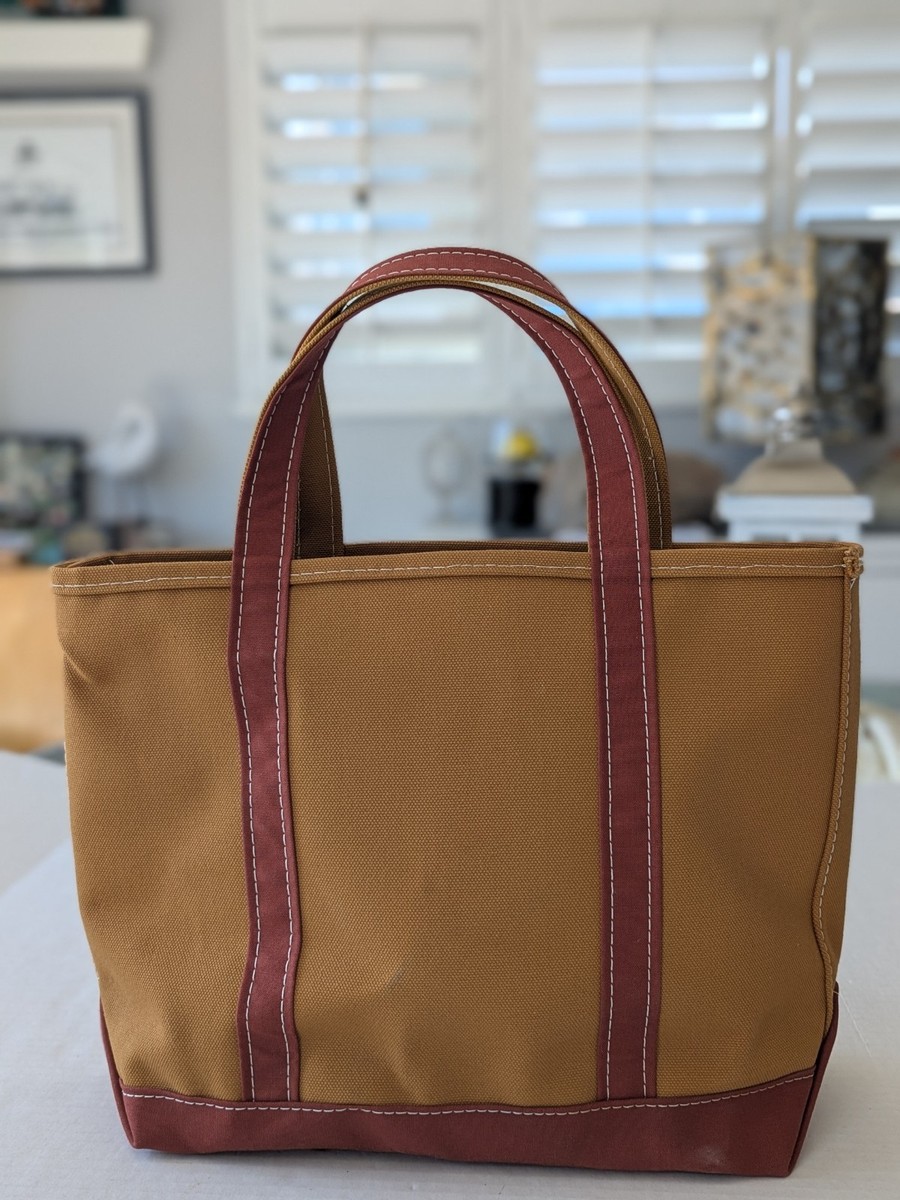 LLBean　TOTEBAG　90sOLD Vintage 90s LL Bean Boat and Tote Bag Navy Blue Canvas