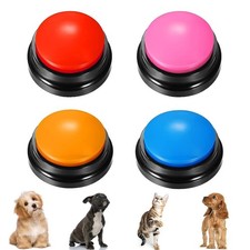 Voice Recording Button 4 Color, Dog Buttons for Communication Pet Training Bu