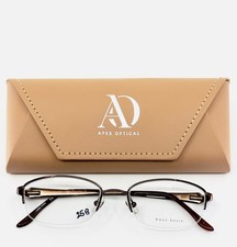 TRES JOLIE MARCHON 148 234 Copper Brown Womens Oval Eyeglasses 50-18-135 B:31