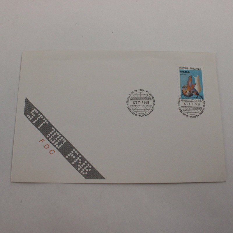 1987 Finland Centenary Of Finnish News Agency First Day Cover