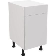Fully Assembled Kitchen 450mm Base Unit Matt Light Grey Drawer Line Base Cabinet