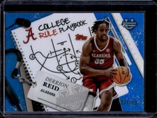 Derrion Reid 2024-25 Bowman University Chrome #CRP-24 Playbook Blue /150